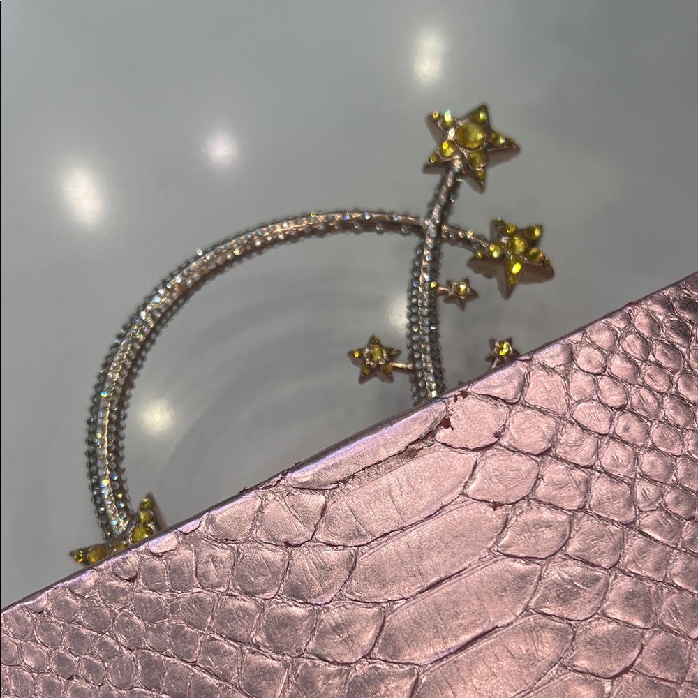 Pink Python Star-Studded Box Bag - Picture 6 of 8